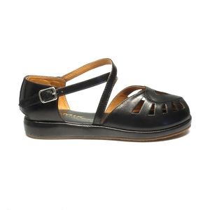 Re-mix vintage shoes Corazon black sandals size 10